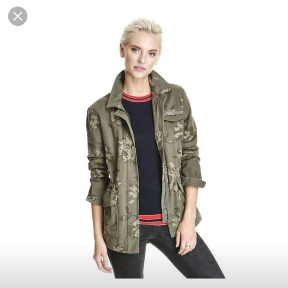 Floral Parka Jacket - Picture 1 of 3